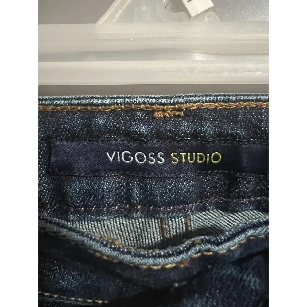 Vigoss Studio Women Straight Leg Denim Medium Wash Jeans P6194A 30 Cotton - Picture 7 of 8